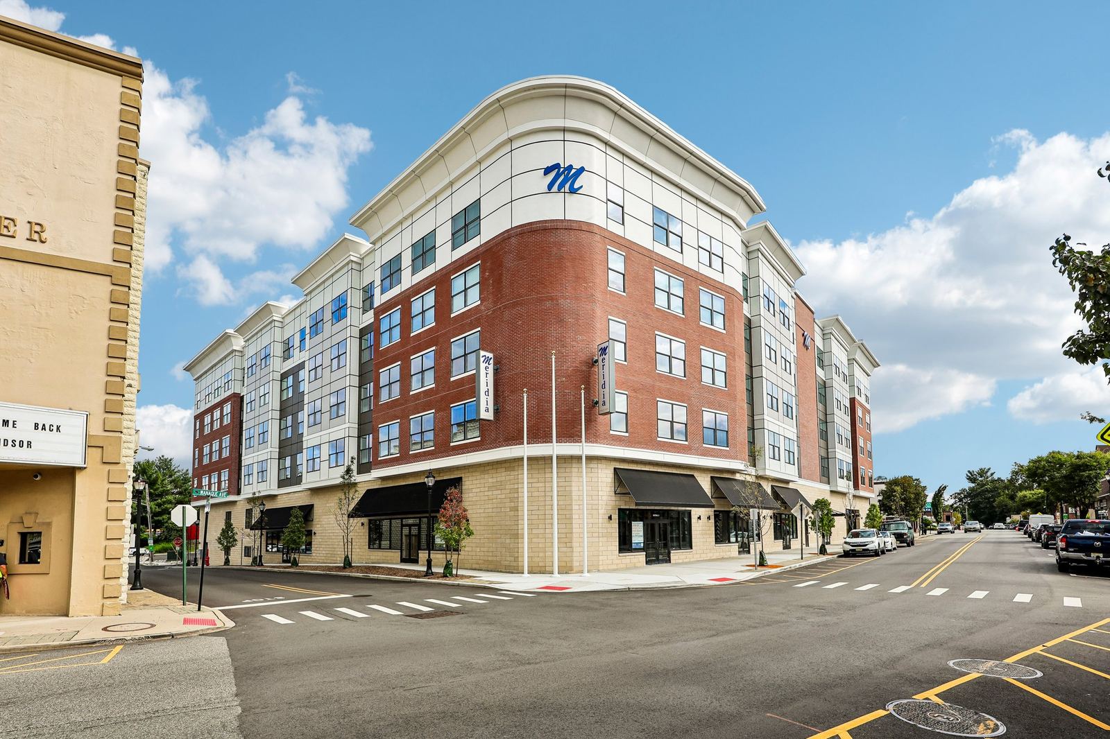 Meridia Pompton Lakes luxury apartment building exterior at 261 Wanaque Ave, Pompton Lakes NJ