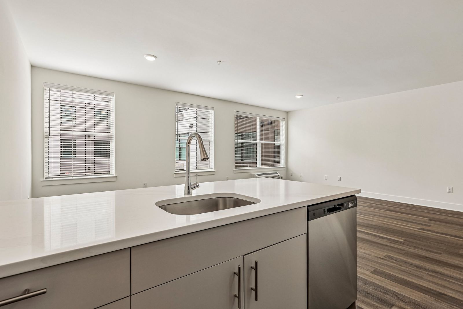 Meridia Pompton Lakes apartment kitchen with center island