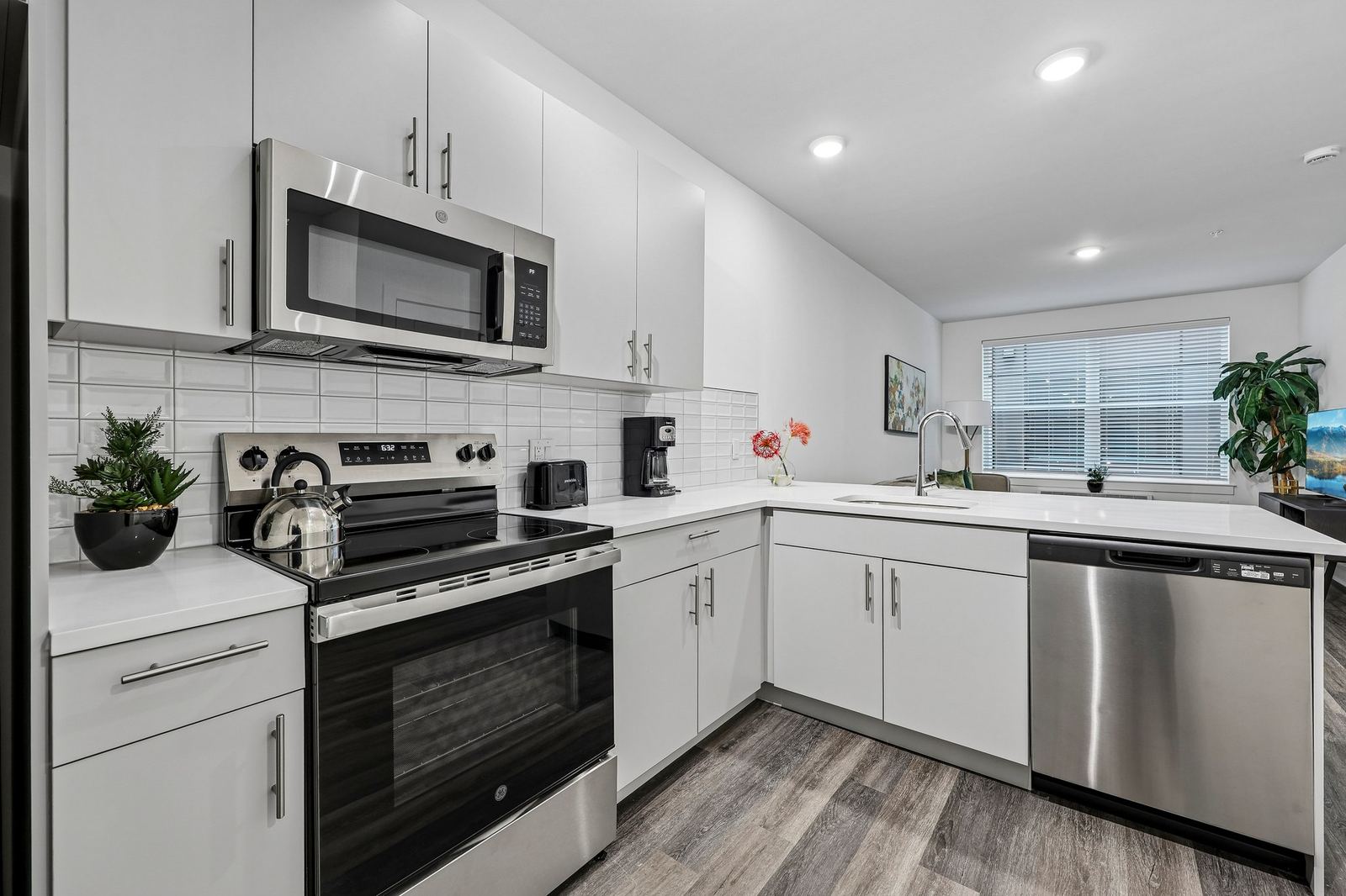 Meridia Pompton Lakes apartment kitchen with natural light