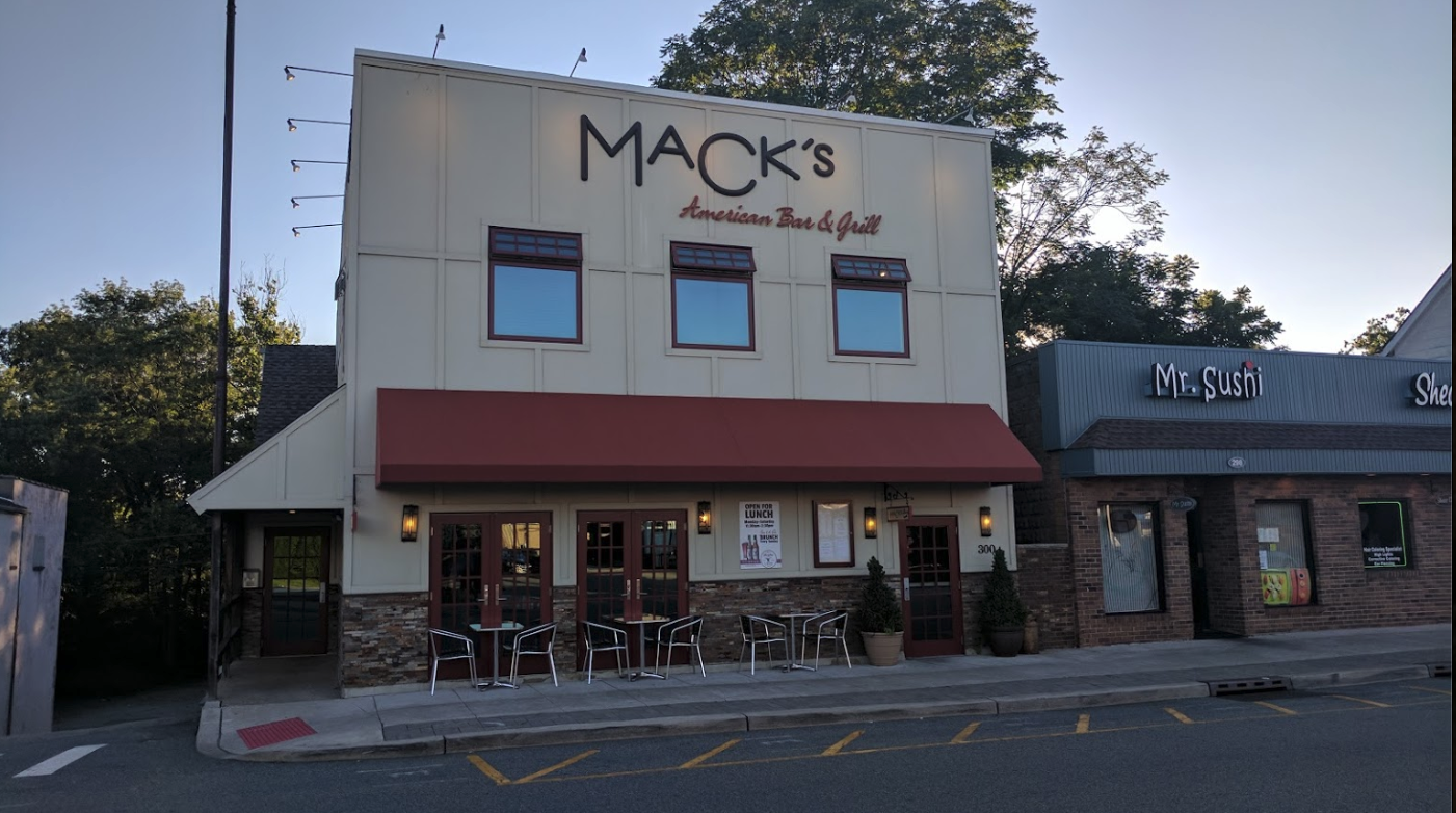 Mack's American Bar & Grill — 300 Wanaque Ave, Pompton Lakes NJ, rated 4.5 stars, local dining steps from Meridia Pompton Lakes apartments